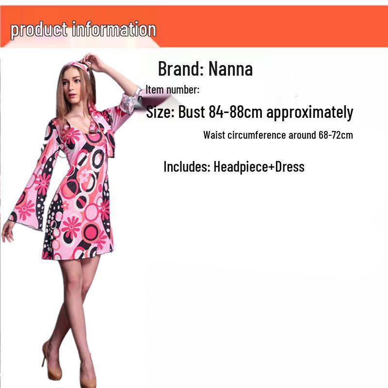 Halloween 70s Disco Hippie Costume