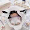 First, Second, and Third Generation Labubu Doll Clothes: 17cm Plush Onesie for 10cm Labubu Dolls, Cute Cartoon Design