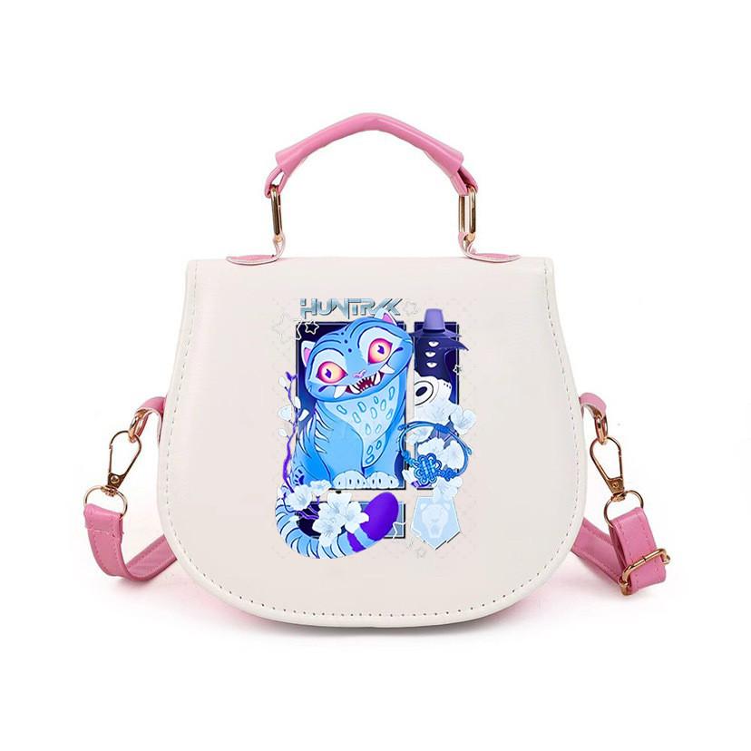 Kids Girls Kpop Rumi Zoey Mira Printed Student Lightweight Crossbody Bag Casual PU Shoulder Bags