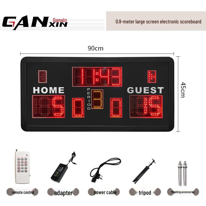 Ganxin Basketball Game Scoreboard with Mobile Stand