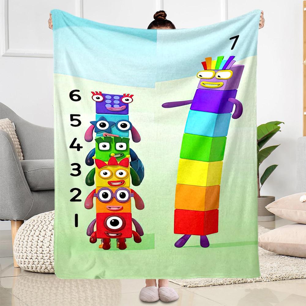 Numberblocks Blanket Soft & Cozy Suitable for Picnics Couch Bed for All Occasions Modern Style Best Holiday Gift for Friends Family