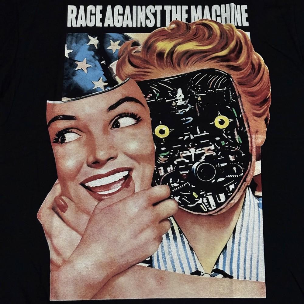 Rage Against The Machine Public Service Announcement Tour VTG L T-Shirt REPRINT