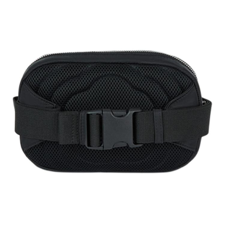 Kenzo Boke Flower Series Begonia Flower Print Design Fabric Waist Bag Women waist bag Black FF62SA407F02