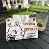 LIEI Samoyed Cartoon Leather Tissue Box