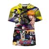 Hot sale Summer Kurosaki Ichigo 3D print T-shirt anime fashion o neck short-sleeved men's and women's casual