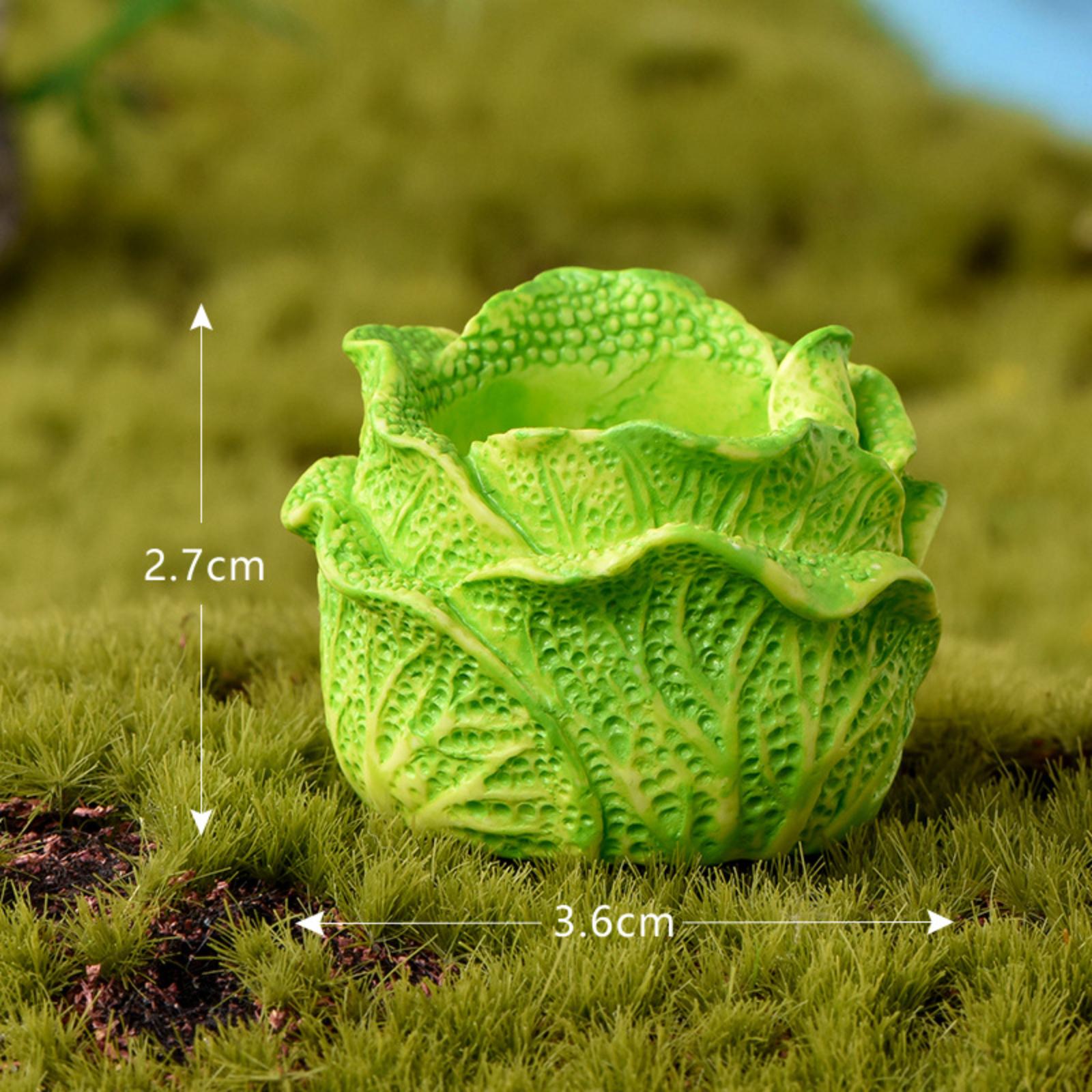 

Миниатюрное садовое украшение Очаровательный мультяшный животный домик-морковка Садовые полимерные аксессуары Ручная работа One Size зелёный