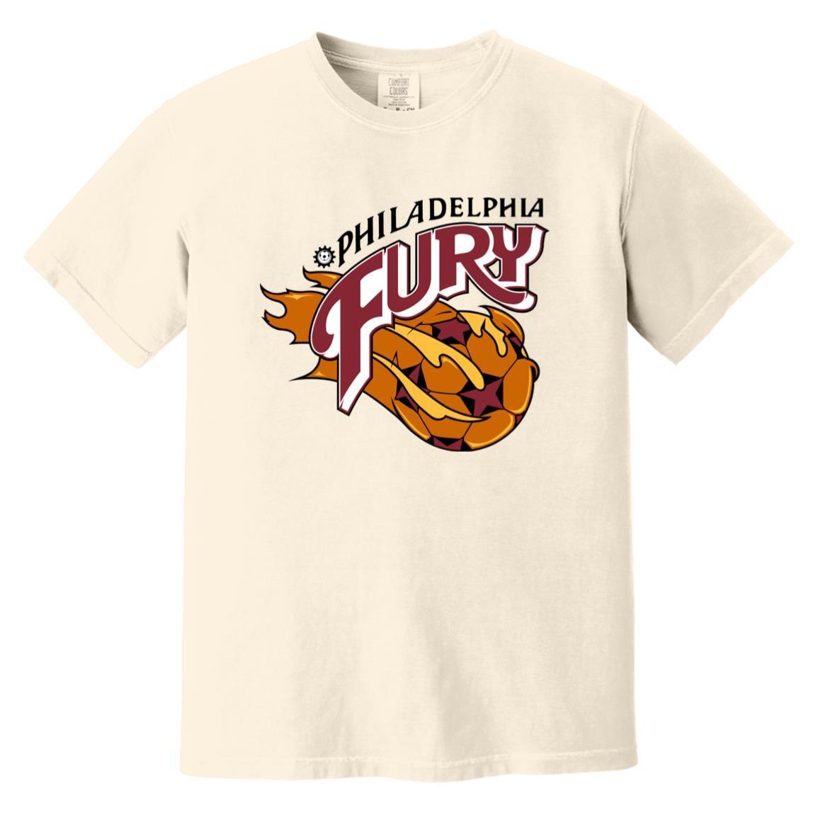 Philadelphia Fury T-shirt Heavyweight Vintage Colors | NASL Soccer Team 3XL