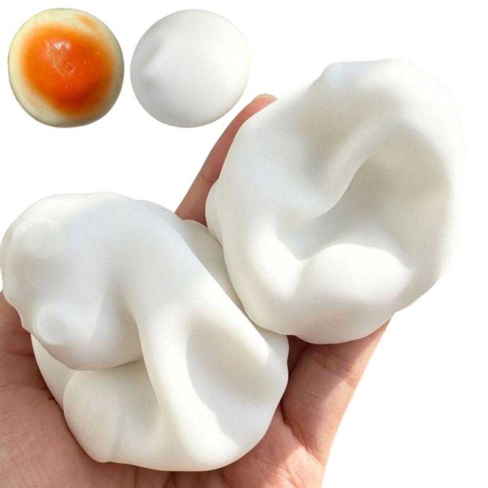 Knuspriges gedämpftes Brötchen Quetschspielzeug 6cm Essens-Fidget-Spielzeug Knisterndes Brot Squishy-Spielzeug Kinderspielzeug Geschenke