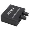 Mini Audio Distribution Mixer 2 in 2 Out Stereo Magnifier Distributor with Power Adapter 100‑240V EU Plug