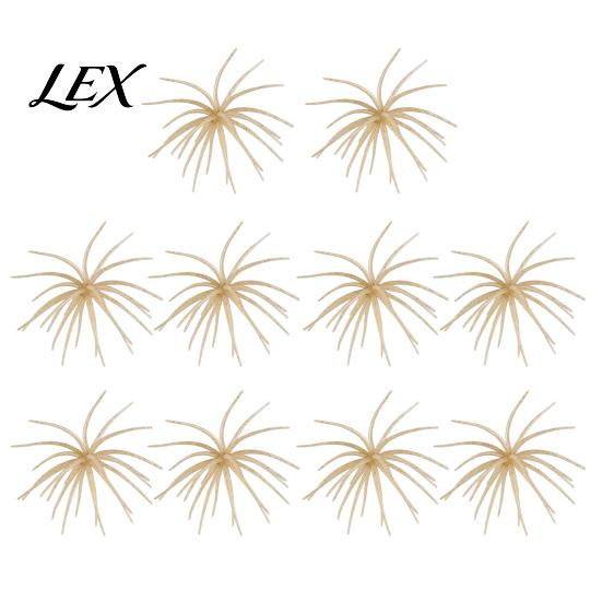Finesse Rig Soft Plastic Lures Floating Sea Urchin Lures, Highly Elastic TPE Bionic Fishing Baits, for Weed Lines Flexible Realistic Tentacles