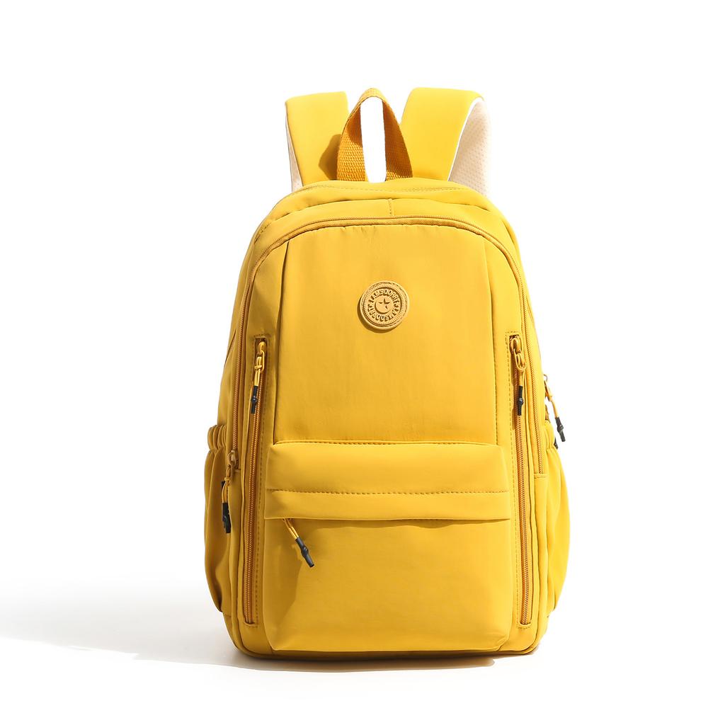 Schoolbag Casual Anti-splashing Nylon Bag Large Capacity Women's Backpack Trendy Outdoor Travel Bag Lightweight Student Schoolbag