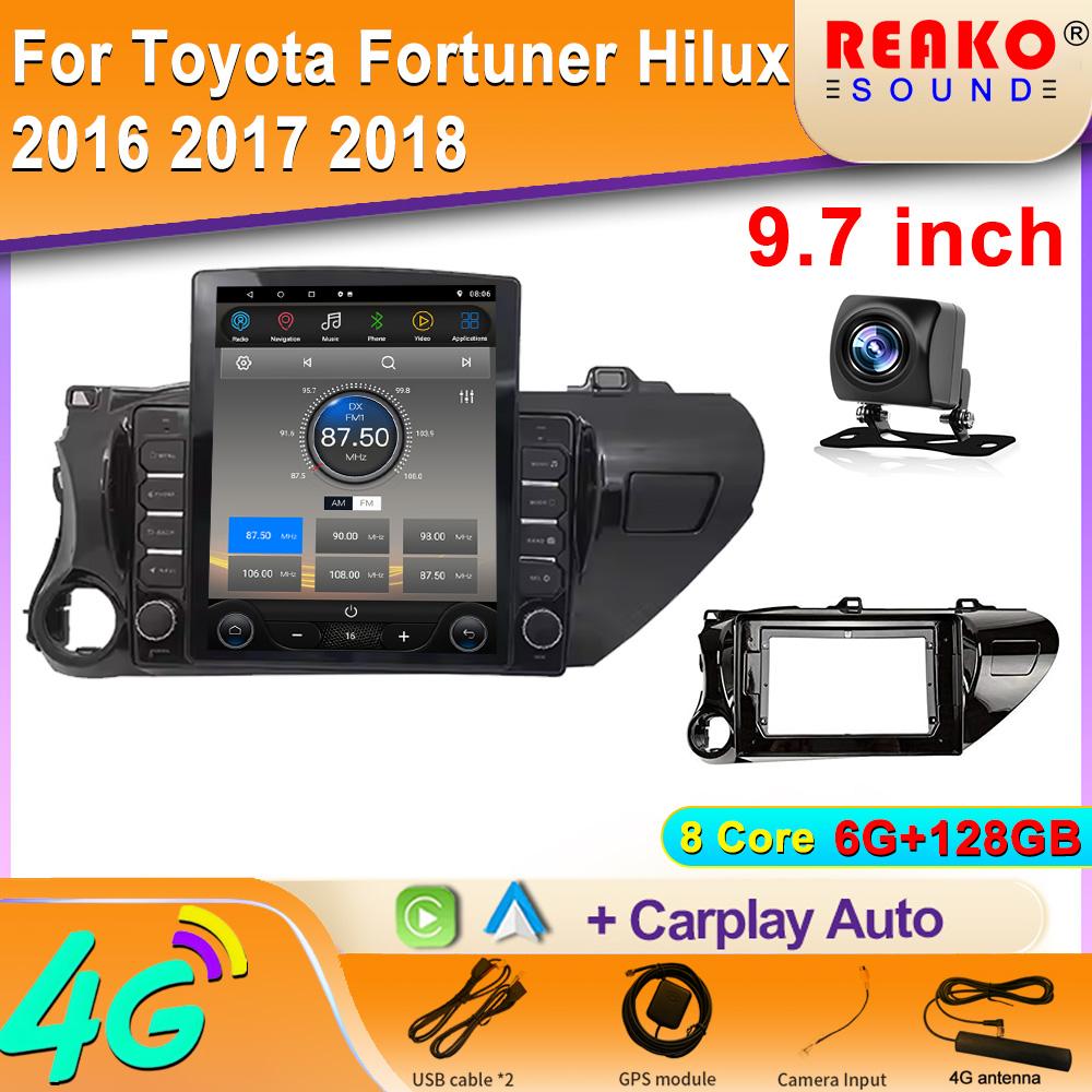 

Автомобильный GPS-навигатор Android Tesla Style для TOYOTA Hilux 2016-автомагнитола, стерео, мультимедийный плеер с BT WiFi Mirror Link 8 core 6GB+128GB