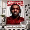 Wandbehang mit individuellem Namen & Text, Kendrick Lamar Dekorationstextil für Schlafzimmer