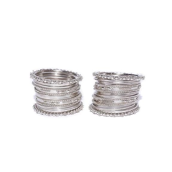 Zestawy biżuterii dla kobiet Posrebrzane afgańskie plemienne naszyjniki Zestaw biżuterii z kolczykami i bransoletkami Combo dla dziewcząt/kobiet