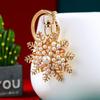 Keychain Pendant Sparkling Rhinestones Inlaid Snowflake Design Key Holder with Lobster Clasp Backpacks Car Accessory