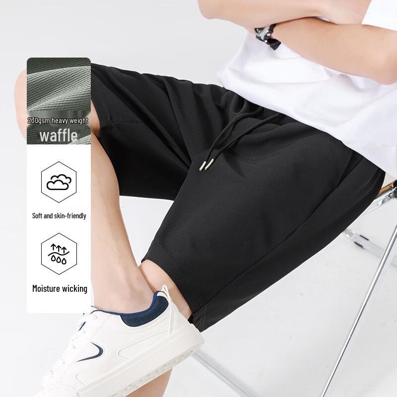 Baleno Men's Waffle Knit Breathable Shorts