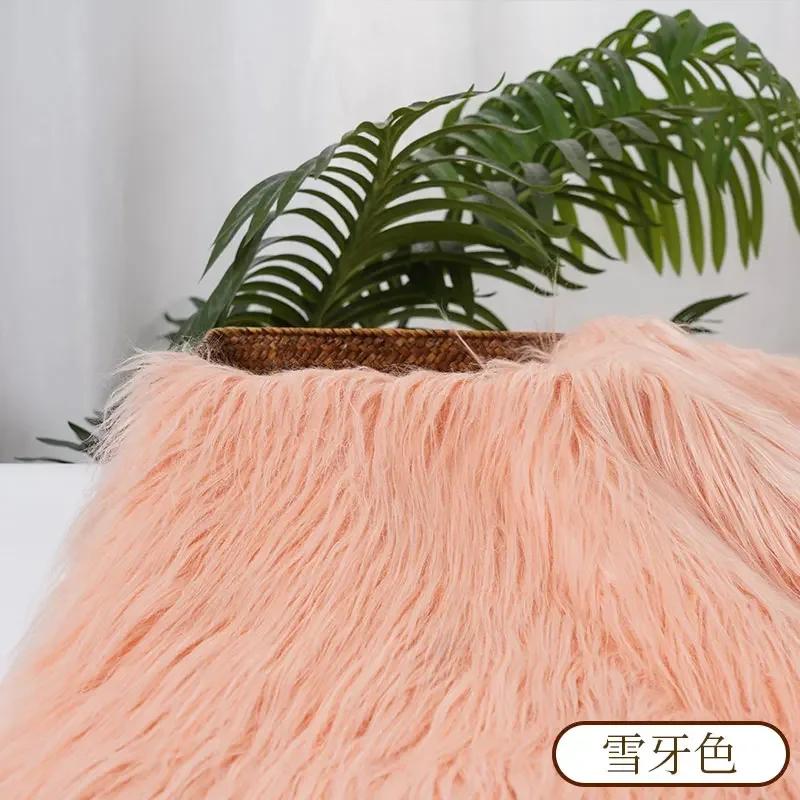 0.5/1 Yard 9cm Faux Fur For Needlework Sewing Doll Toy Beard Hairstyles DIY  Material Accessories Home Decoration Cosplay Fabric