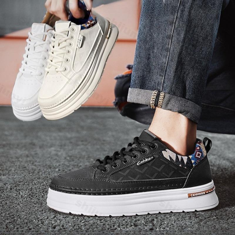 Fashion Men's Fashion Trend Low Top Thick Soled Casual Shoes 2025 Autumn New Versatile Comfortable Non Slip Niche Design Chunky sneakers