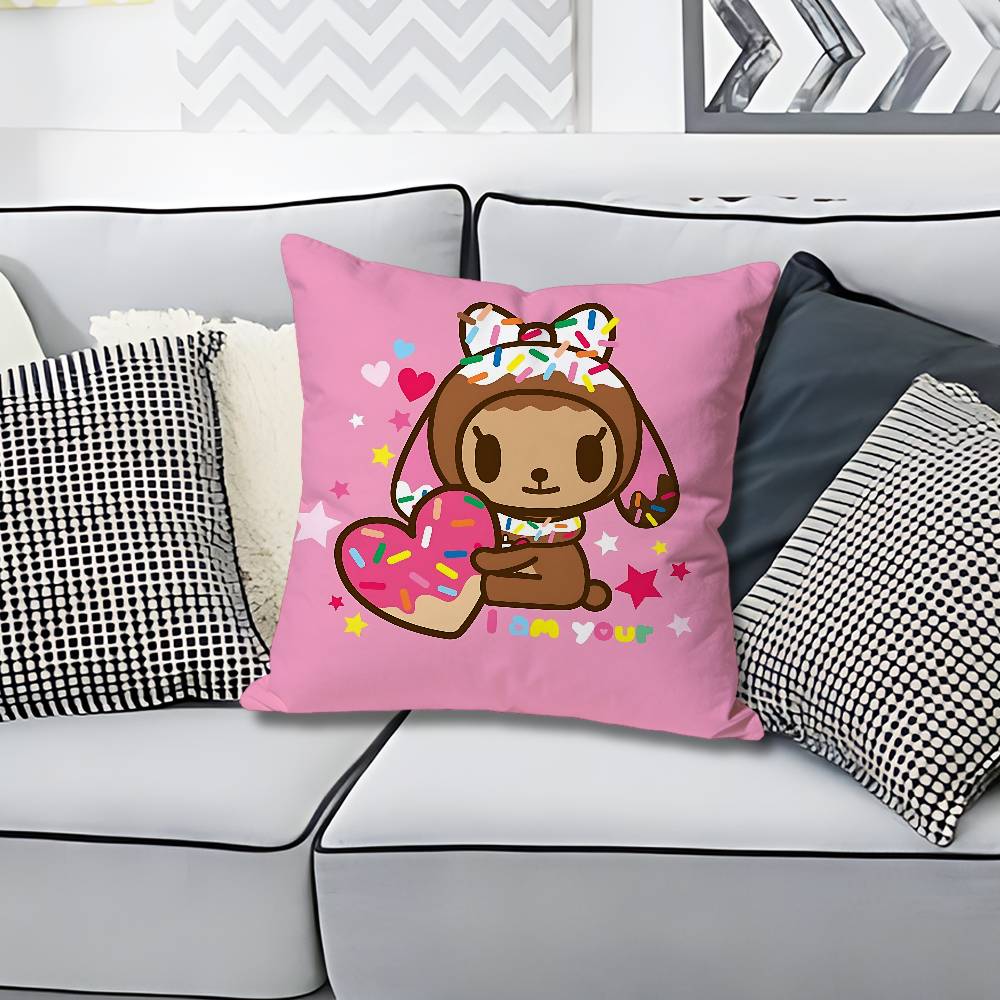 TTokidokiSS Girl Pillow Cases for Bedroom Living Room Sofa Home Decor Polyester Cushion Cover with Zipper
