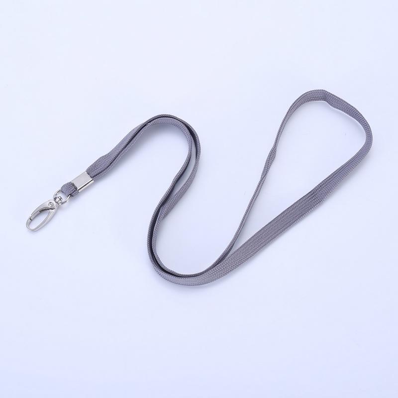 Cotton Rope ID Badge Lanyard with Egg-Shaped Hook for Work or School