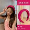 Candy Color Sponge Hairband Women Korean Celebrity Headband Wide-Brimmed Heightened Washing Face Girls Hair Accessories
