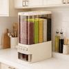 Moisture-Proof Separated Grains Dispenser Built-in Measuring Cup Grain Barrel  Kitchen Cabinets