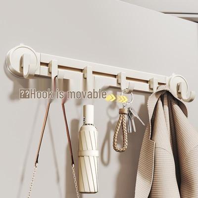 Suction Cup Hooks: Wall-Mounted Rack for Bathroom, Kitchen, Door, Clothes & Fitting Room Storage