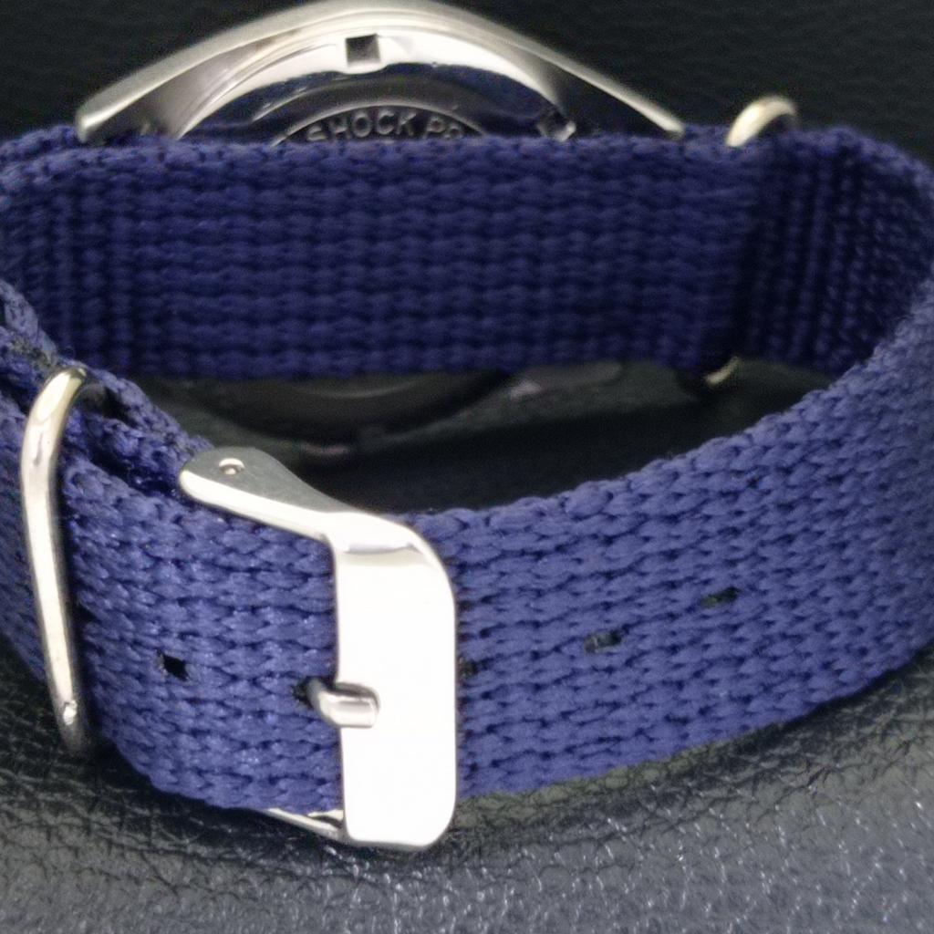 VINTAGE HMT JANATA HAND-WINDING INDIAN MENS ARABIC BLUE DIAL WATCH A700323-5 R202-a700323