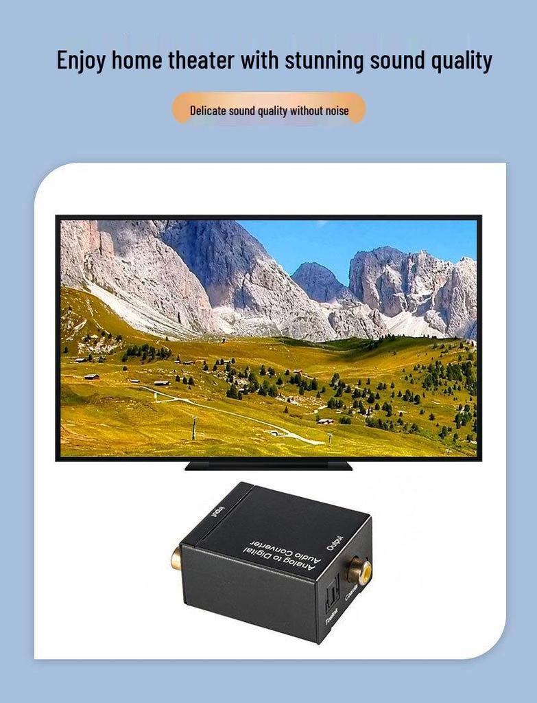 Analog-Digital-Audio-Wandler: Stereo zu Optisch/Koaxial Audio Adapter