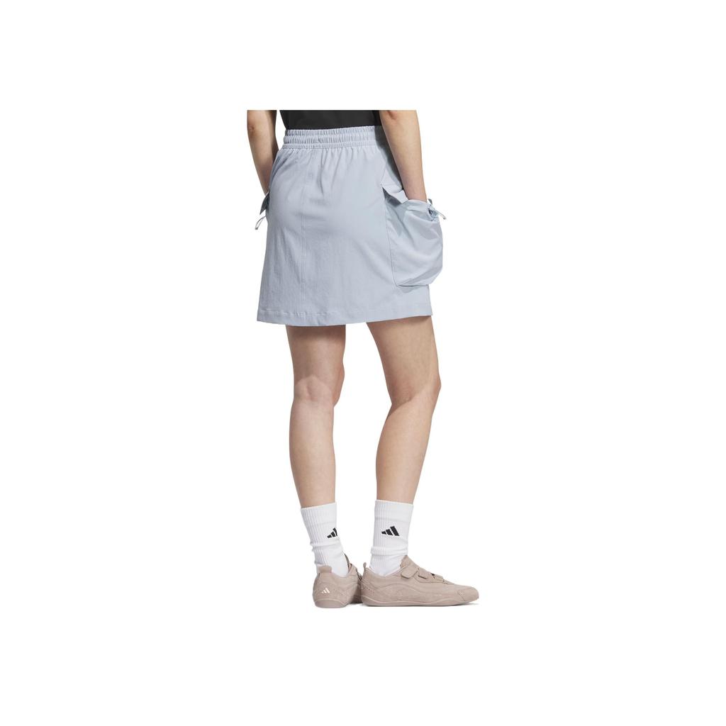 Adidas Fosfuturestyle Soft Comfortable Simple Versatile Casual Skirt Women Skirts Yellow Blue Bright-White KC3775