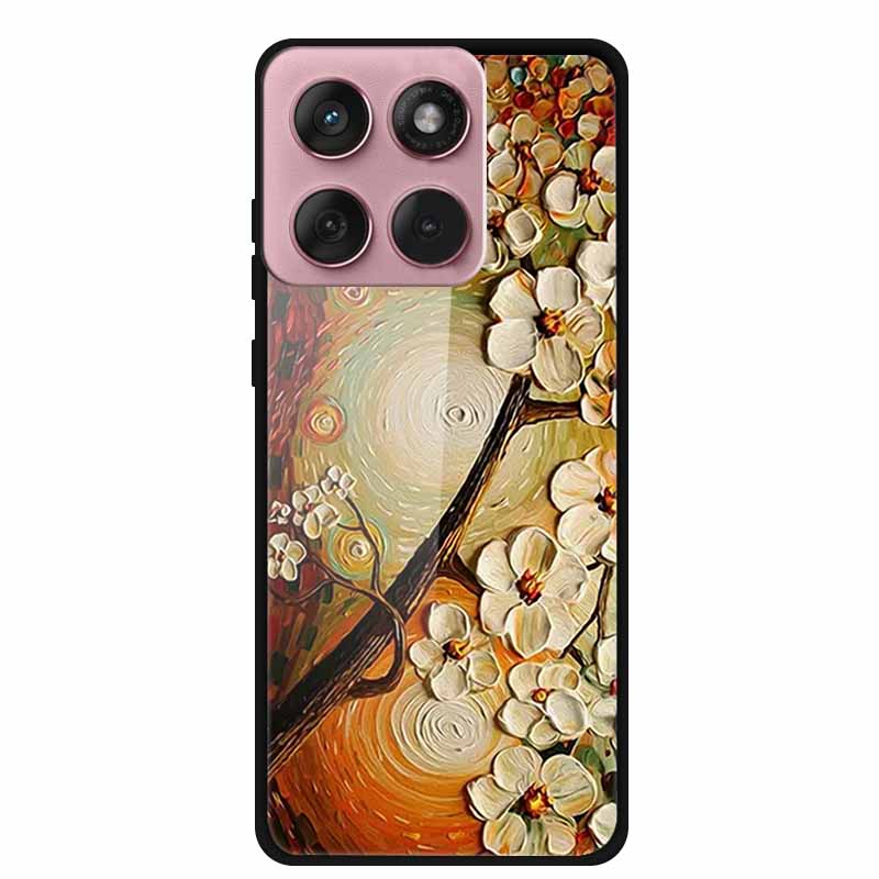 

Glass Case For Motorola Edge 60 60s 5G Case 6.67 Hard Tempered Glass Back Covers Soft Bumper For Motorola Edge 60 Fusion Fundas Moto Edge 60 5G