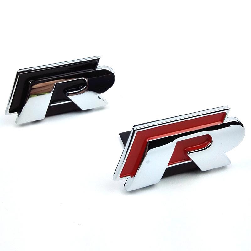 AABGL1 New 3D Metal Sport Sticker Badge Body Sticker For Volkswagen Golf R Rline Tiguan Touareg Polo GTI CC Passat R36 Scirocco