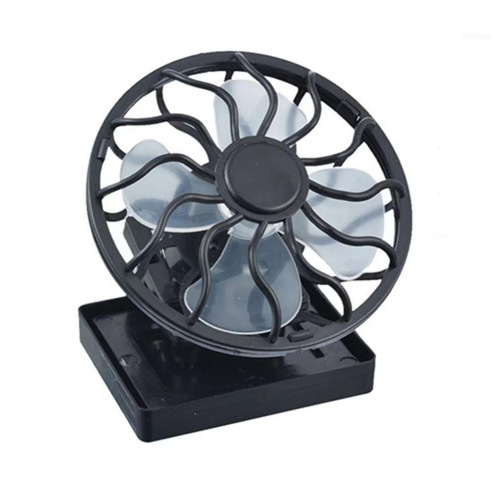 Clip-On Mini Solar Fan Solar Energy Panel Small Air Cooler Personal Outdoor Solar Fan  Camping