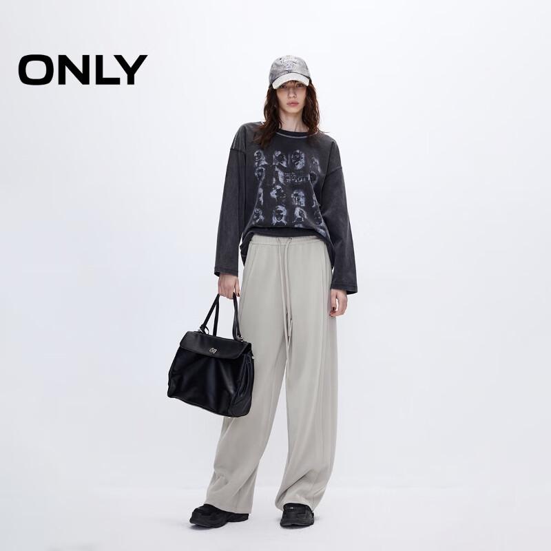 ONLY Women's High-Waist Loose Wide-Leg Banana Pants