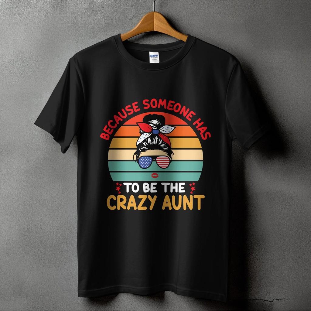 Funny Crazy Aunt T-Shirt – Vintage Retro Gift for Nieces, Auntie Tee