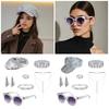 7Pieces Disco 50s 60s 70s 80s Set Rockstars Cool Outfits for Halloween Birthday Party Costume Dresses Up Accessories