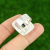 Sterling Silver Silver Leaf Jasper Stone Solitaire Engagement Ring Jewelry US 7