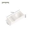 Pure White Ceramic Chopstick Rest