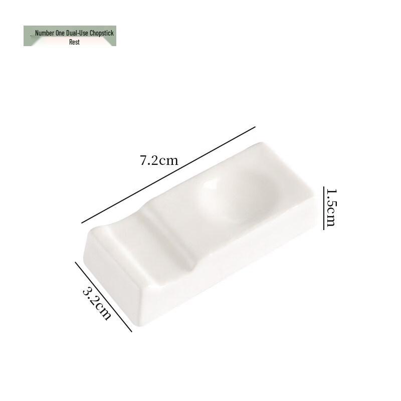 

Pure White Ceramic Chopstick Rest