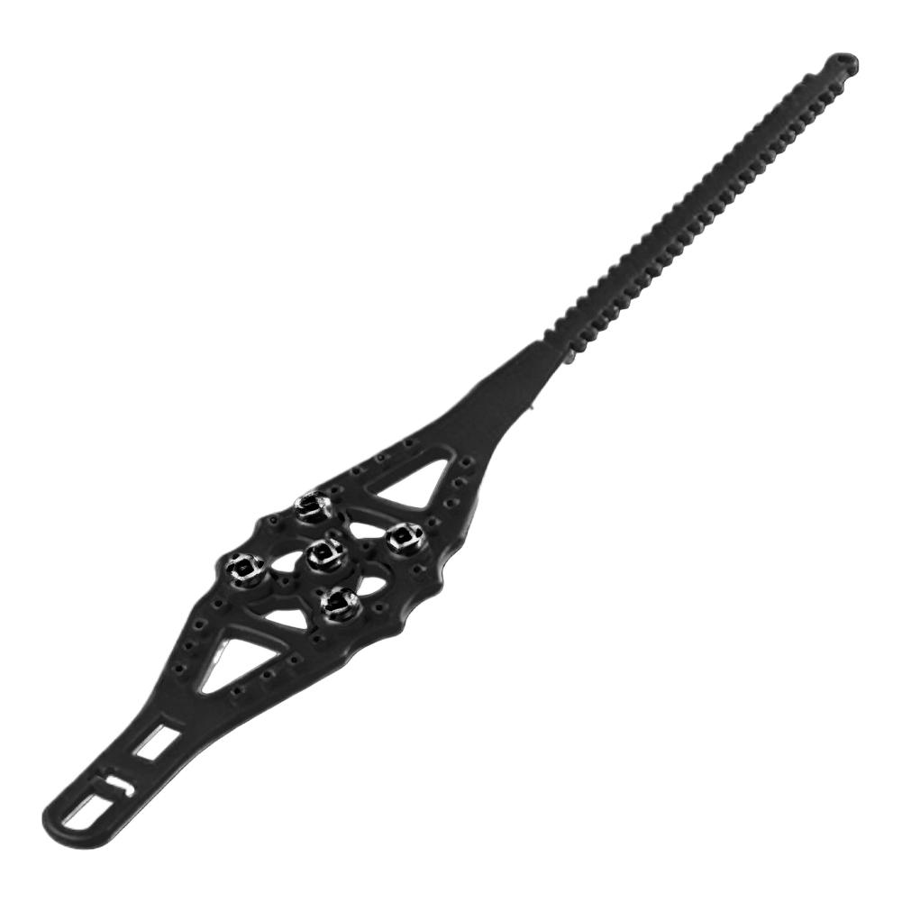 

Универсальные цепи противоскольжения для легковых автомобилей, внедорожников, грузовиков, самозатягивающиеся цепи противоскольжения, зимнее сцепление для льда, снега, бездорожья, простая установка чёрный