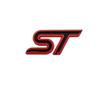 AAANS1 3D Metal ST Logo Car Steering Wheel Emblem Badge Sticker For Ford Focus 2 3 MK2 MK3 MK4 MK7 Fiesta Kuga Explorer Edge
