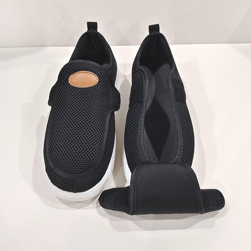 Swollen Feet Shoes for Men Adjustable Diabetic House Shoes Extra Wide Width Slip-on Shoes for Diabetic Swollen Feet