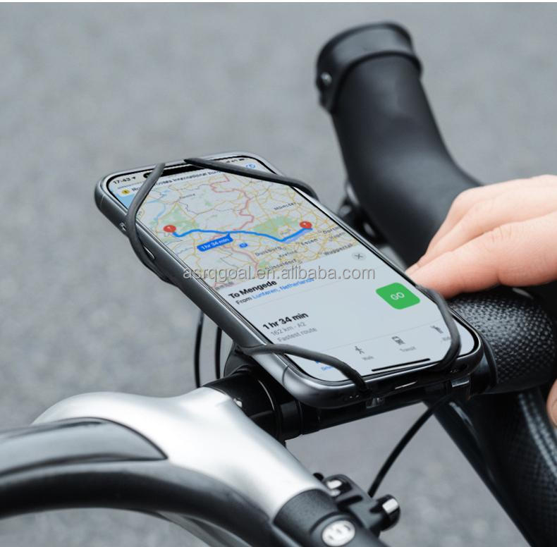 Silicone Waterproof Portable Universal Flexible Bicycle Motorcycle Cycling Bike Phone Holder
