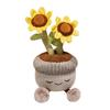 Potted Sunflower Cactus Calla Lily Plush Toy Living Room Tabletop Decoration