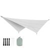 3.4x2.6m Waterproof Camping Awning Sun Shade Sail Outdoor Garden Swimming Pool Awning Camping Hiking Sun Shelter Tent Sunshade