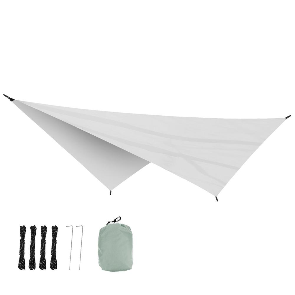 3.4x2.6m Waterproof Camping Awning Sun Shade Sail Outdoor Garden Swimming Pool Awning Camping Hiking Sun Shelter Tent Sunshade