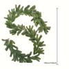 Realistic Pine Garland W/ Golden Accents. Durable, No Maintenance. Perfect for Mantel,Doorway & Party Decor. Indoor/Outdoor Use.