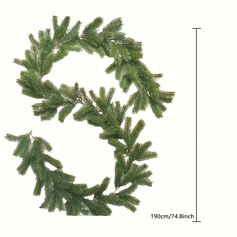 

Realistic Pine Garland w/ Golden Accents. Durable, No Maintenance. Perfect for Mantel,Doorway & Party Decor. Indoor/Outdoor Use. зелений