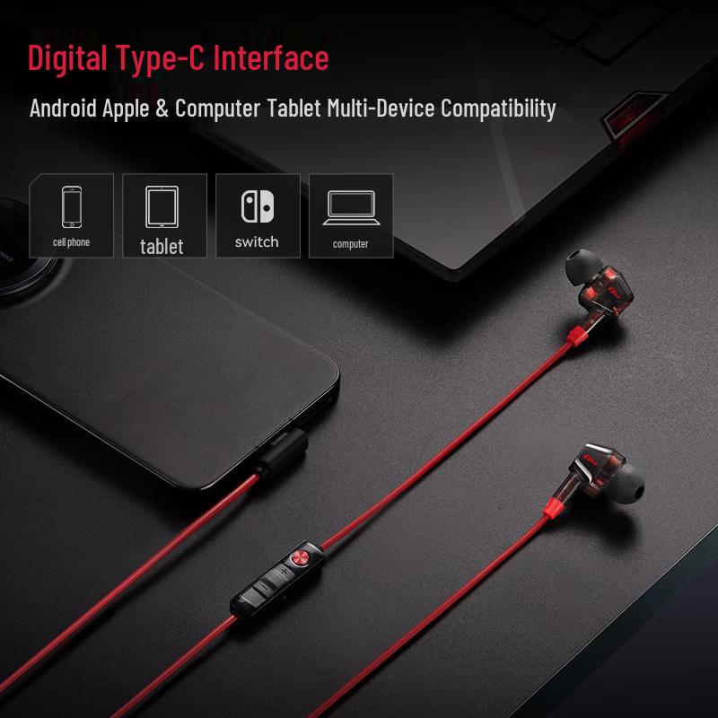 Edifier HECATE Dual-Driver Type-C Gaming Neckband Earbuds