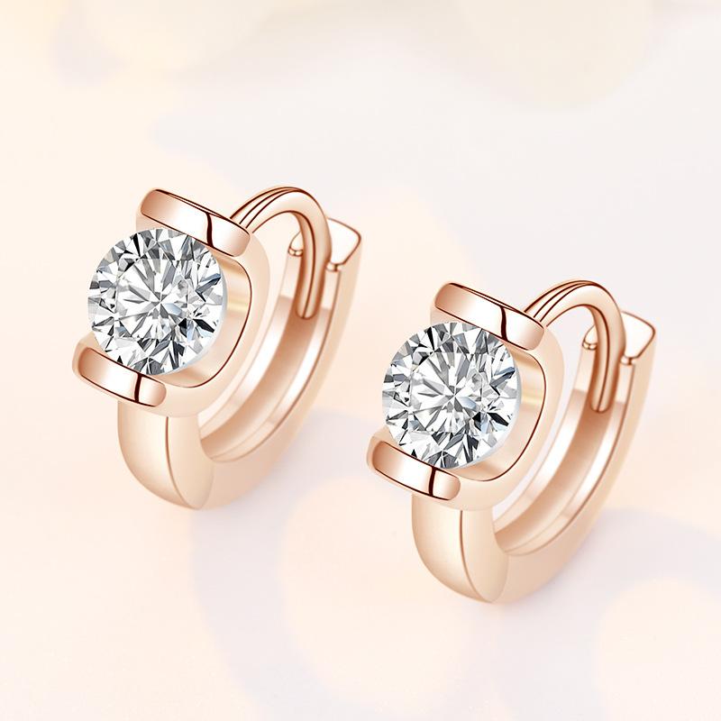 

Женские серьги из медного сплава с цирконом Lindon - Серьги-подвески в подарок на свадебную вечеринку розового золота